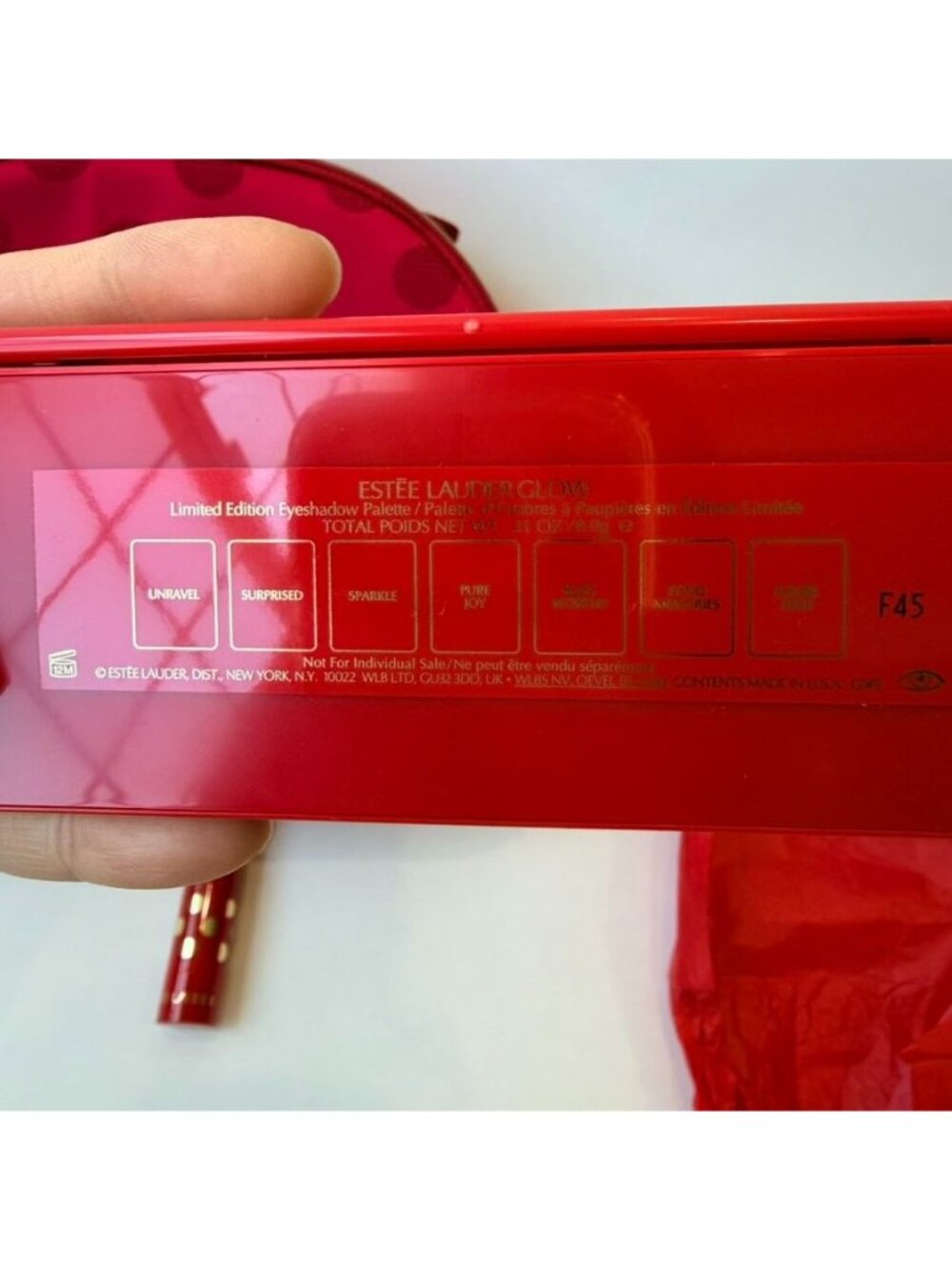 Estee Lauder Makeup Train Case Bundle W/ Eyeshadow & Multiuse Blush Red - Picture 6 of 11